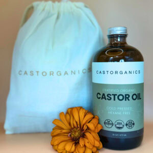USDA Organic Castor Oil with Metal Pump