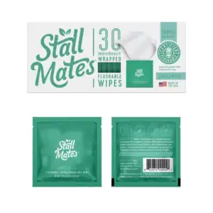 MissD - MissDiagnosed.co - Stall Mates 30 -Green - Wipes Unscented Individually Wrapped